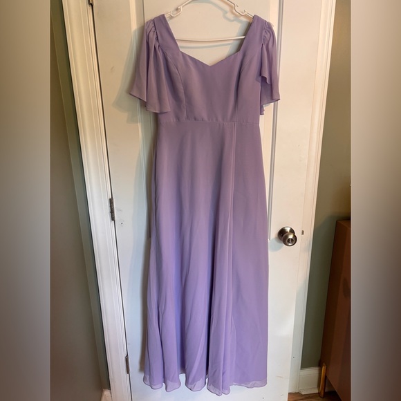 Revelry Bridesmaid Amethyst Formal Prom Dress - Picture 2 of 13